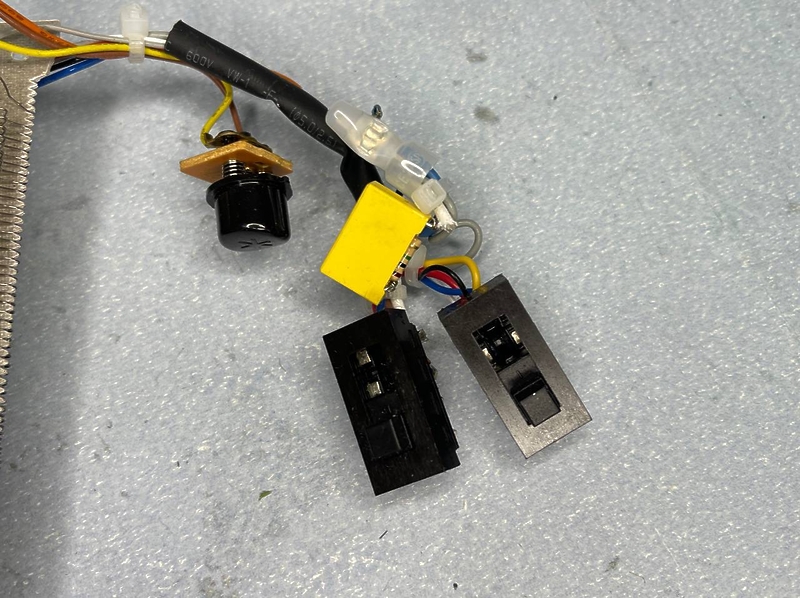 Нагревательный элемент с переключателями для фена Rowenta CV7730D0